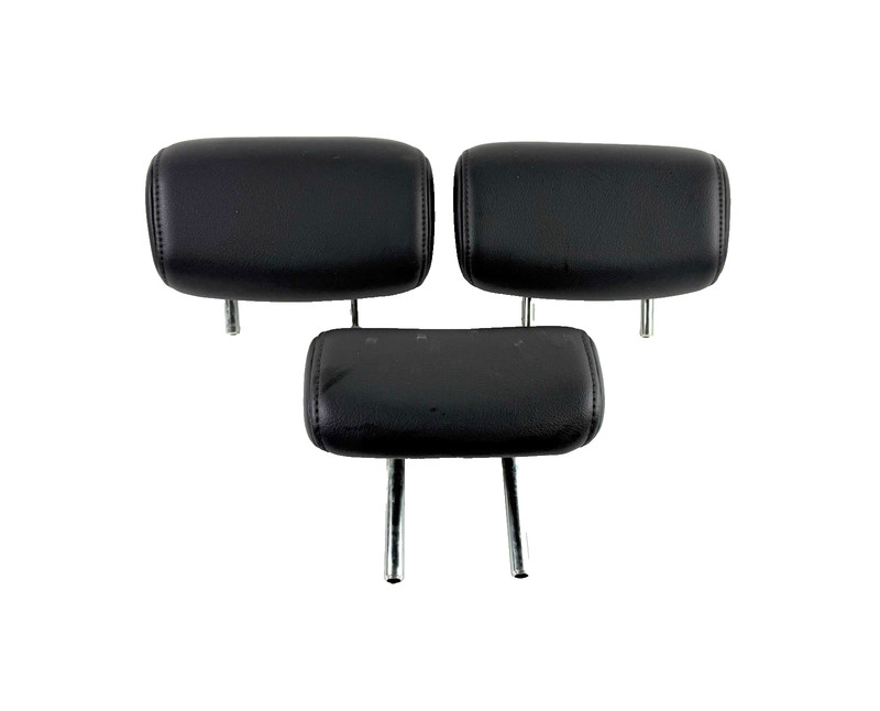 2006-2011 Honda Civic SI Coupe Rear Headrests Set Black Leather OEM (3)