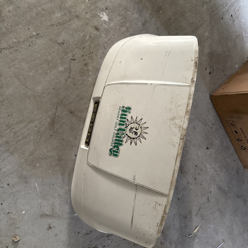 EZGO Txt golf cart, front body fender Has Scratch # 95