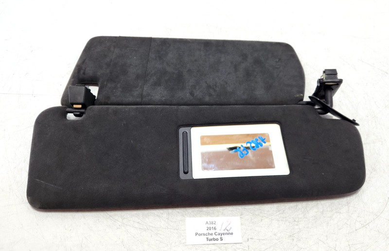 ✅ 15-18 OEM Porsche Cayenne Turbo S 958 Front Right Passenger Sun Visor Black
