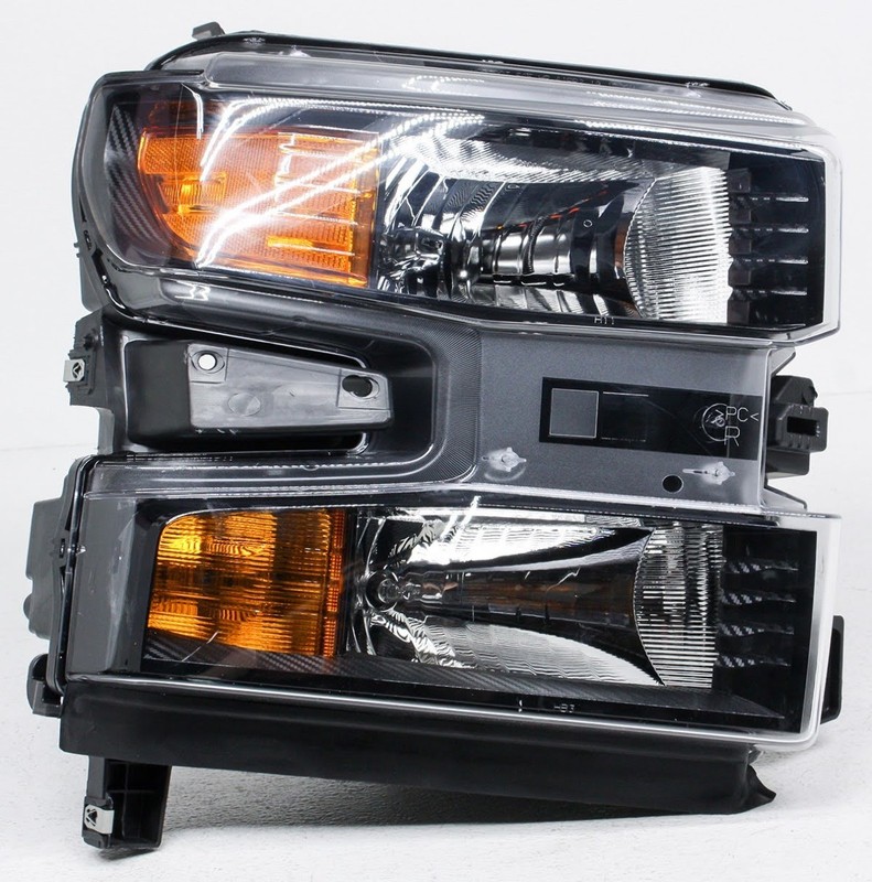 OEM Chevrolet Silverado 1500 Passenger Side Halogen Headlamp Tab Missing,- Lower