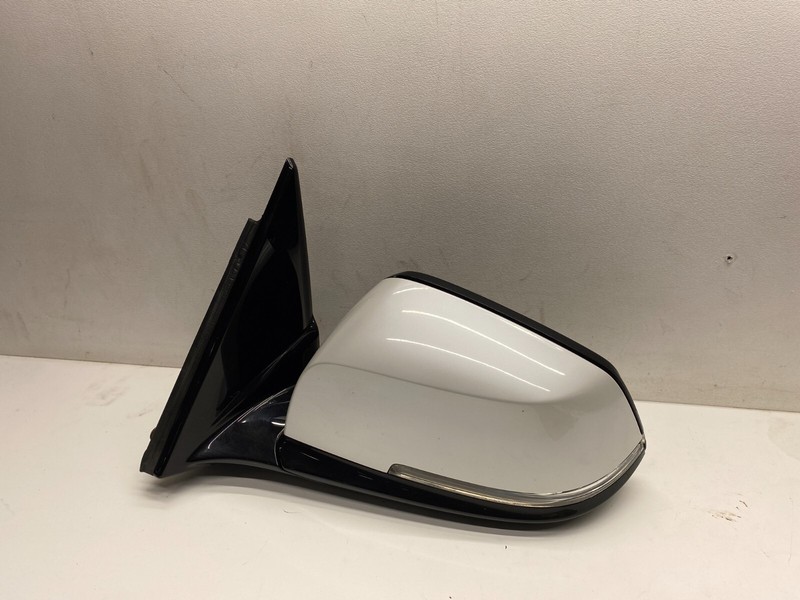 2012 -2015 BMW X1 LEFT DRIVER SIDE VIEW MIRROR 5 WIRE MINERAL WHITE METALLIC OEM