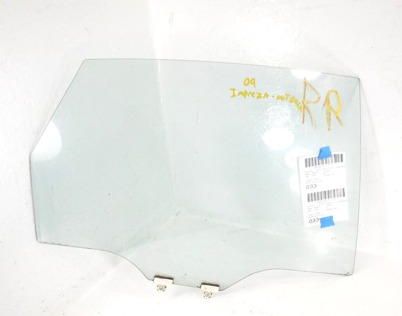 09-14 Subaru Impreza 2.5L Rear Door Window Glass Right RH OEM From 10/21/08