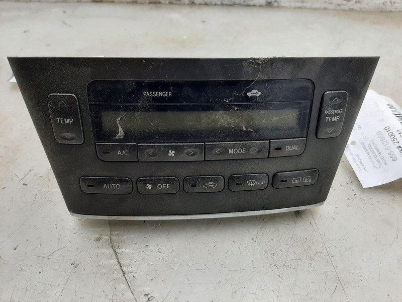 02 03 LEXUS ES300 AUTOMATIC TEMPERATURE CONTROL WITHOUT HEATED SEAT