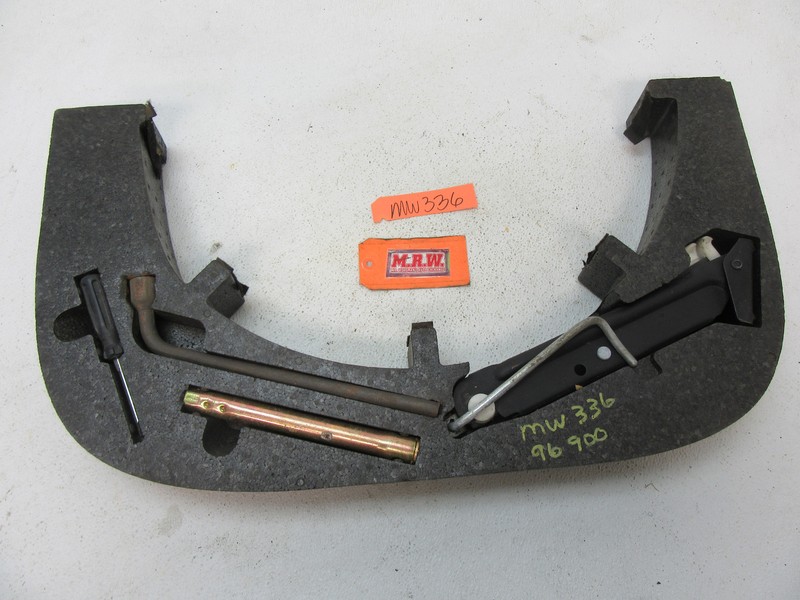 SAAB 900 9-3 TRUNK JACK LUG WRENCH FOAM TRAY HOLDER TOOL BIN CAR FOR SPARE TIRE