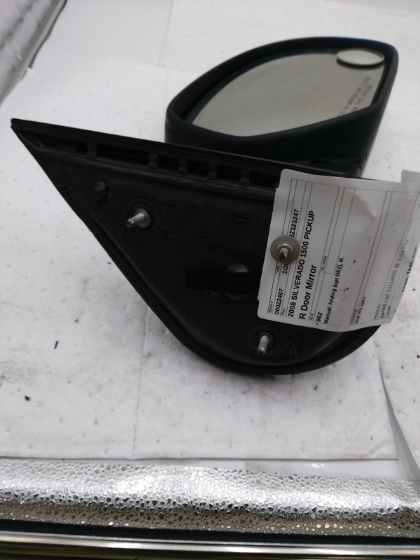 Used Right Door Mirror fits: 2008 Chevrolet Silverado 1500 pickup Manual sail mo