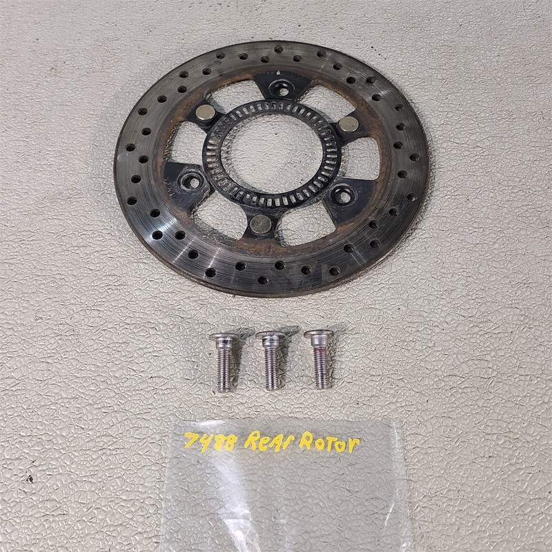 24-25 Kawasaki EX500 H Rear Brake Rotor With Hardware Oem 7488-P