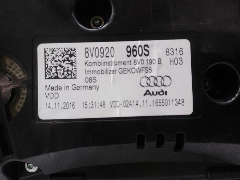 2017 AUDI A3 Speedometer Gauge OEM Black 118K Miles NJ25-25272-637119