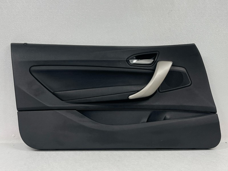⭐14-21 BMW 2-SERIES FRONT LEFT INNER DOOR TRIM PANEL BLACK LEATHER OEM LOT2329
