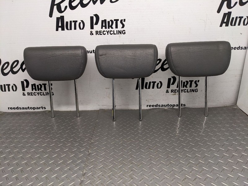 2005-2007 Honda Odyssey 3rd Row Seat Medium Gray Leather Head Rest Set o 1183107