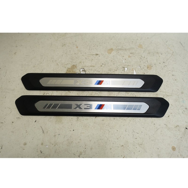 2020-2024 BMW X3M F97 Front Door Sill Entrance Cover Pair Factory OEM
