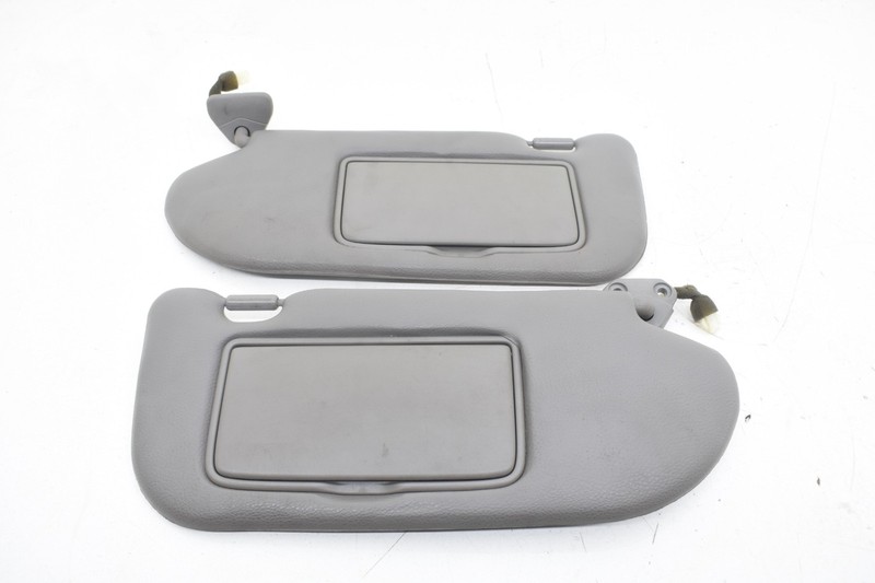 2004 Nissan 350Z Convertible Roadster Leather Sun Visors LH RH Set Gray OEM KW82
