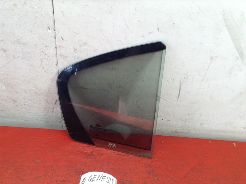 09-14 HYUNDAI GENESIS REAR RIGHT PASSENGER SIDE QUARTER WINDOW GLASS OEM