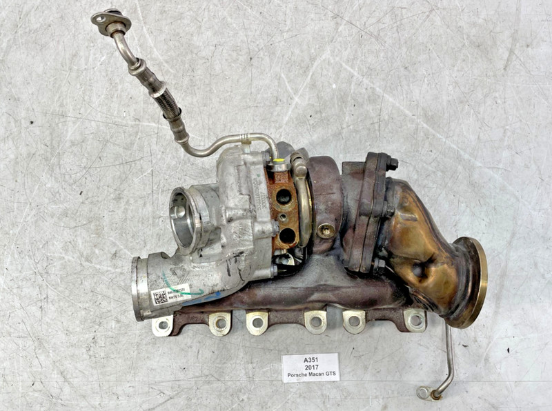 ✅ 15-18 OEM Porsche Macan 95B 3.0L Right Turbo Turbocharger Exhaust Manifold 34k