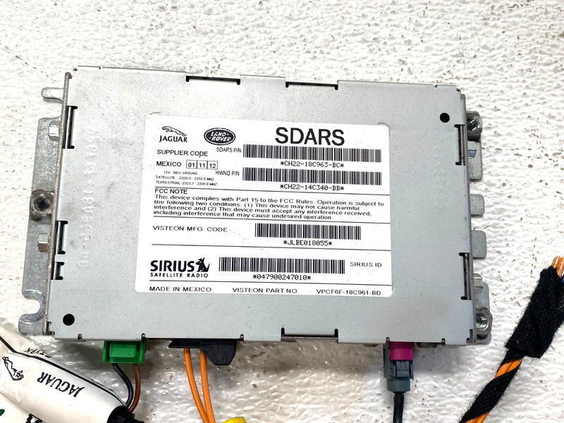 2012-2014 RANGE ROVER EVOQUE SIRIUS SATELLITE RECEIVER CONTROL MODULE OEM #A0.27