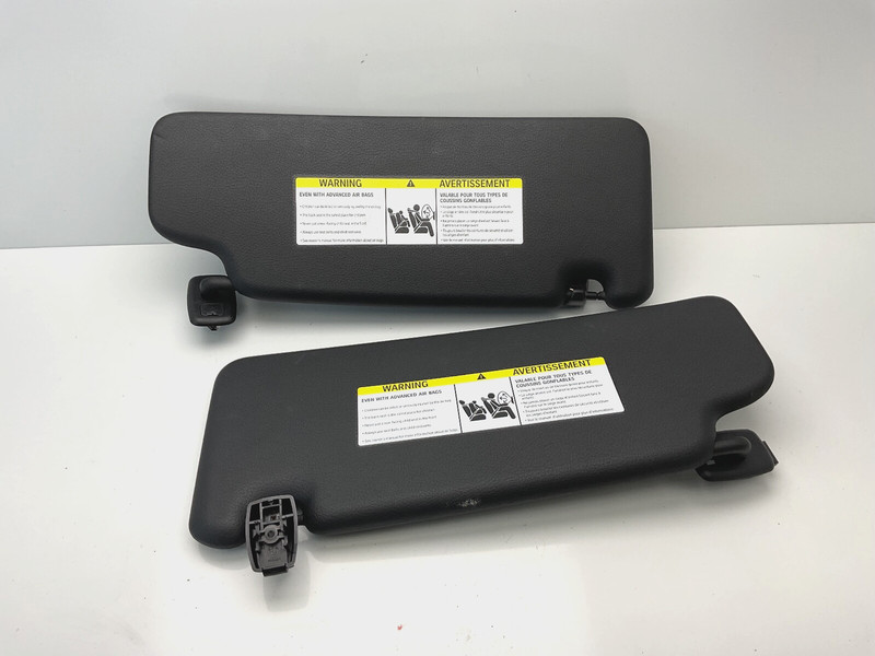 2016-2021 BMW X1 F48 FRONT LEFT & RIGHT SUNVISOR SUN VISOR BLACK OEM
