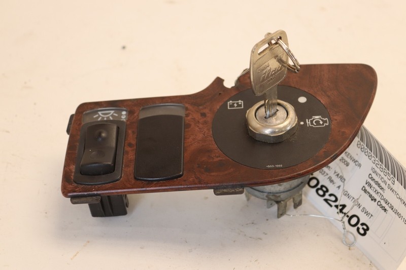 1996-2010 KENWORTH T2000 DASH IGNITION SWITCH LOCK ROCKER W/ KEY OEM