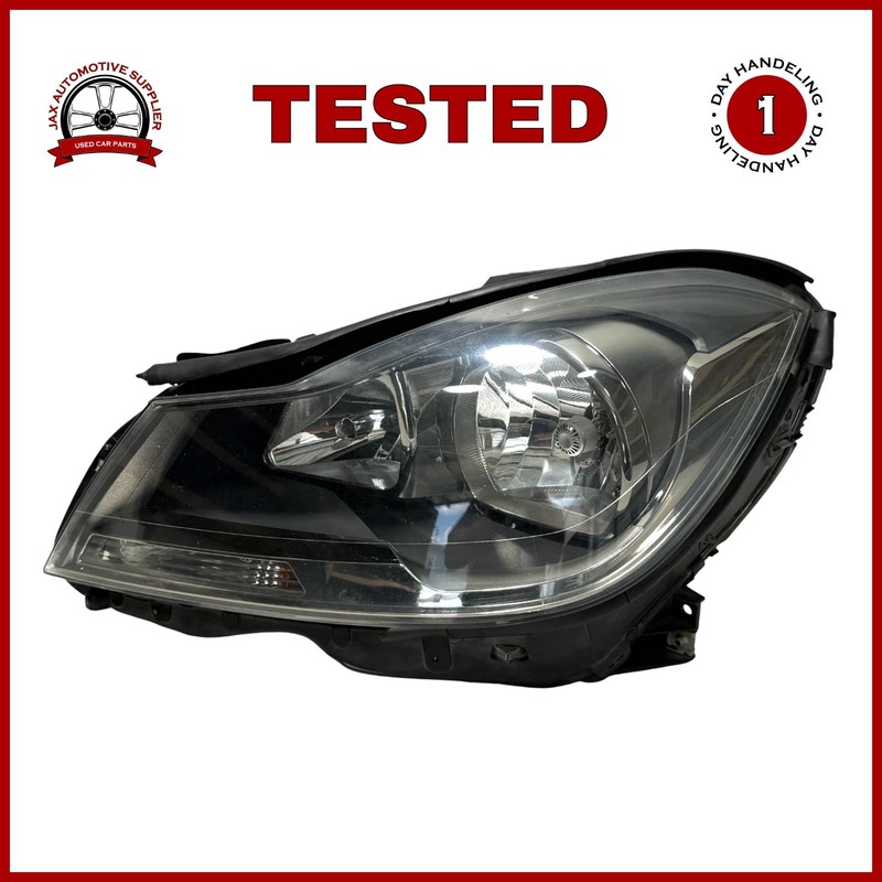 📌 2012-2015 MERCEDES C250 W204 LEFT DRIVER SIDE HALOGEN HEADLIGHT ASSEMBLY OEM