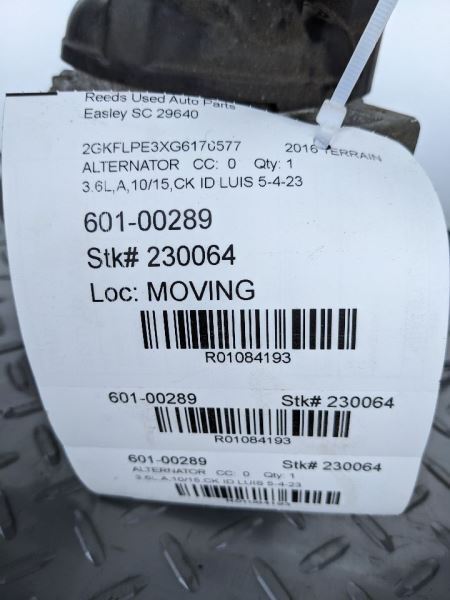 Alternator ID 23119515 Fits 08-09 13-17 EQUINOX 1084193