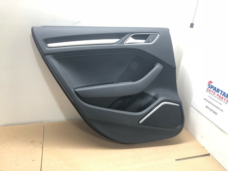 2015-2017 Audi S3 A3 REAR LEFT DRIVER SIDE DOOR TRIM PANEL BLACK OEM 8V5867305