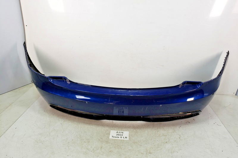 ✅ 21-23 OEM Tesla Model S Rear Bumper Cover Panel Blue PPSB *NOTE