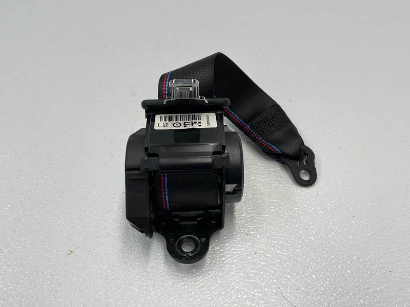 16 17 18 BMW F87 M2 Rear Right Pass Seatbelt Retractor Blue Red Stitch 1453 OEM