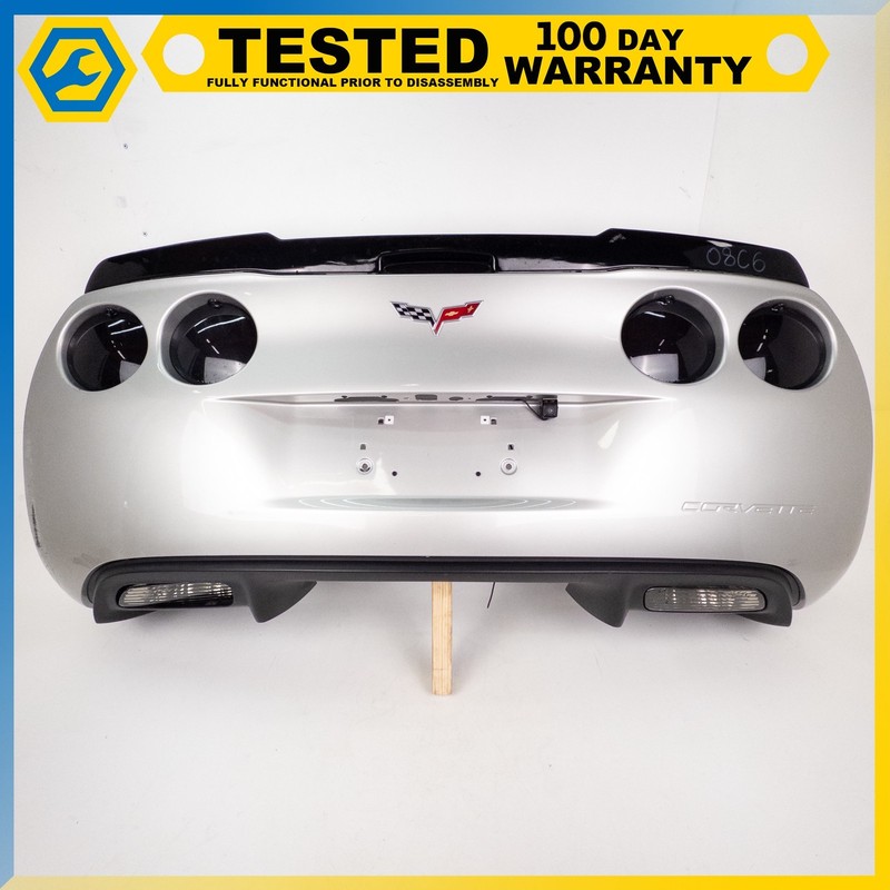 05-13 CHEVROLET CORVETTE C6 REAR BUMPER COVER PANEL HARNESS ASSEMBLY SILVER OEM