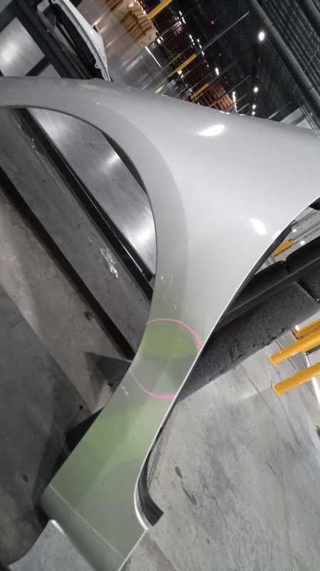 2018 KIA Forte Left Fender Silver Used OEM Replacement Part 35054
