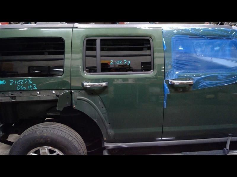 Passenger Rear Side Door Without Child Safety Locks Green Fits 06-07 HUMMER H3