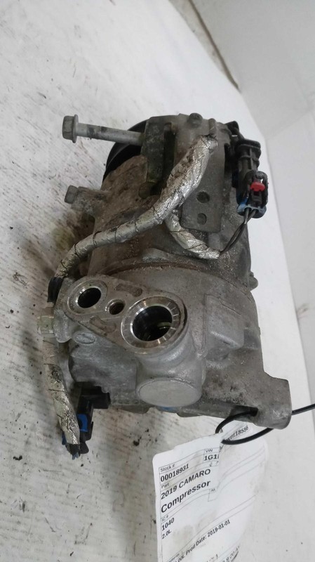 2019 Chevrolet Camaro A/C Compressor OEM 1522262 78K Miles White