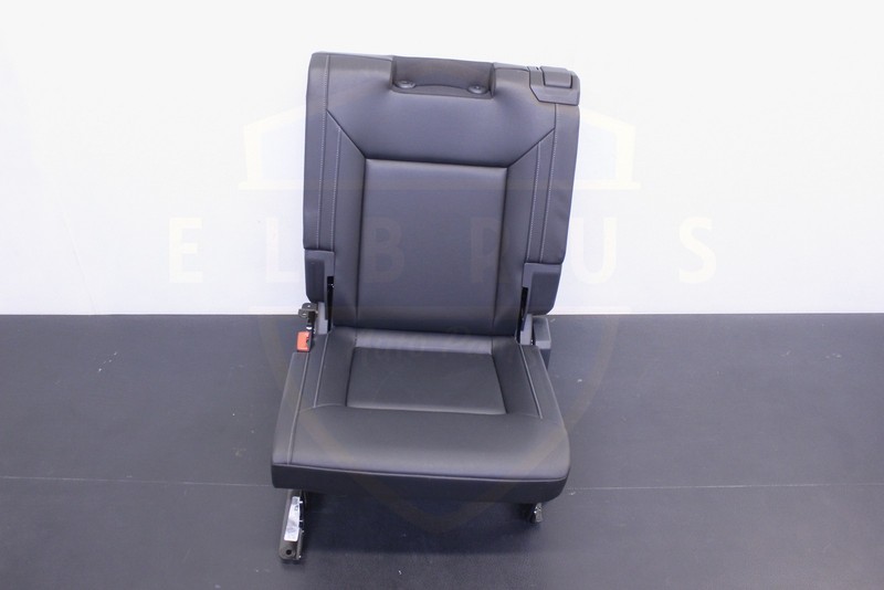 2018 - 2023 VW ATLAS REAR DRIVER 3RD THIRD ROW SEAT SECTION BLACK LEATHERETTE
