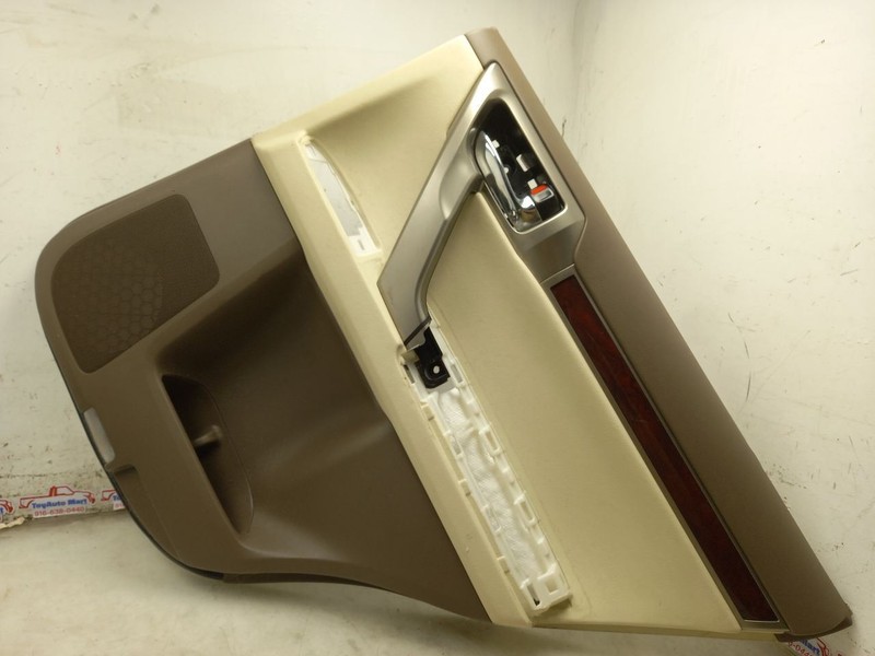 11 LEXUS GX460 REAR PASSENGER RIGHT DOOR PANEL LEATHER TAN-LA00