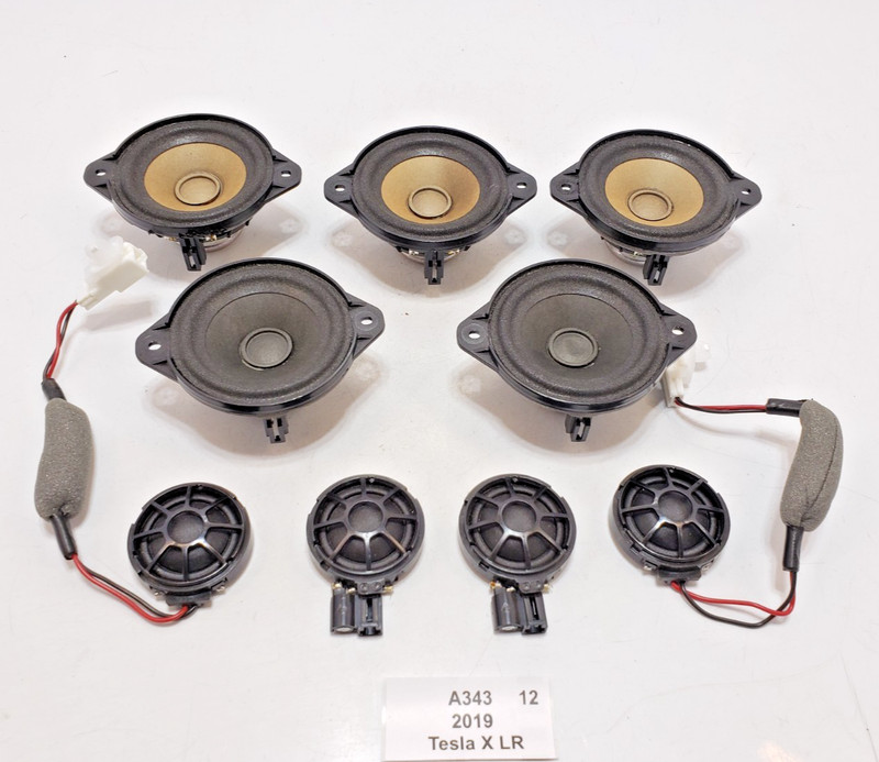✅ 2012-2020 OEM Tesla Model S X Front Rear Left Right Audio Speaker SET Of 9