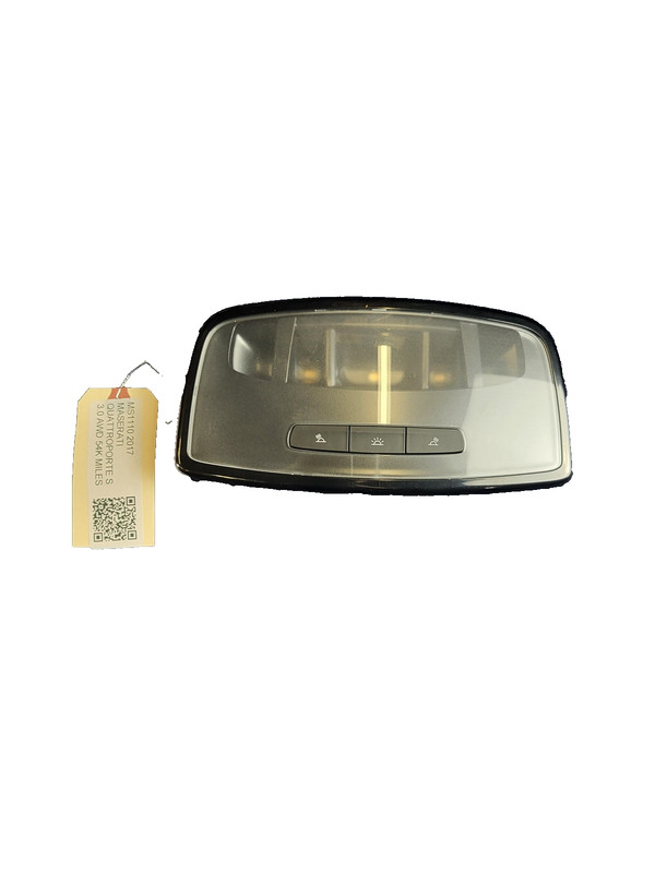 Used Oem Maserati Rear Overhead Dome Light Lamp for 2017-2021 Quattroporte