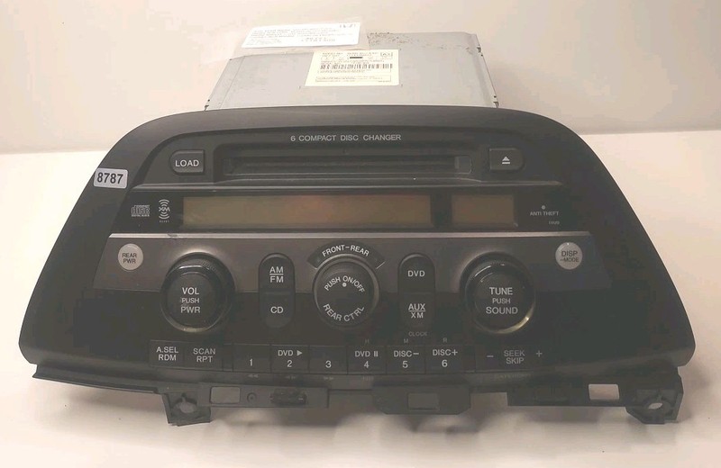 2005-10 Odyssey 6Disc CD Changer AM/FM XM Radio Receiver Assy w/ Unlock Code OEM