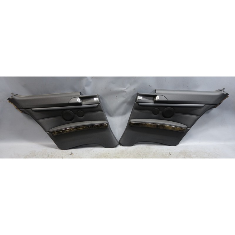 2007-2013 BMW E92 3-Series Coupe Rear Interior Trim Panel Pair Black Leather OEM