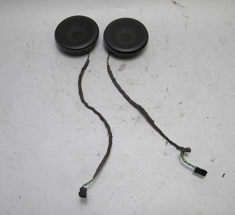 BMW Z3 Roadster Early Rear Factory Mid-range Speaker Driver Pair Black 1996-1999