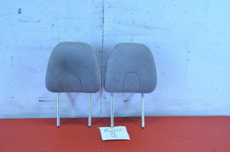 12-15 HONDA CIVIC COUPE FRONT RIGHT / LEFT SEAT HEADREST SET OEM