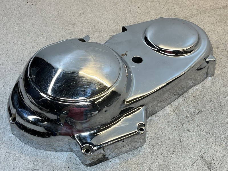 96 Harley Davidson XL 1200 Sportster Left Engine Side Clutch Chrome Cover Plate