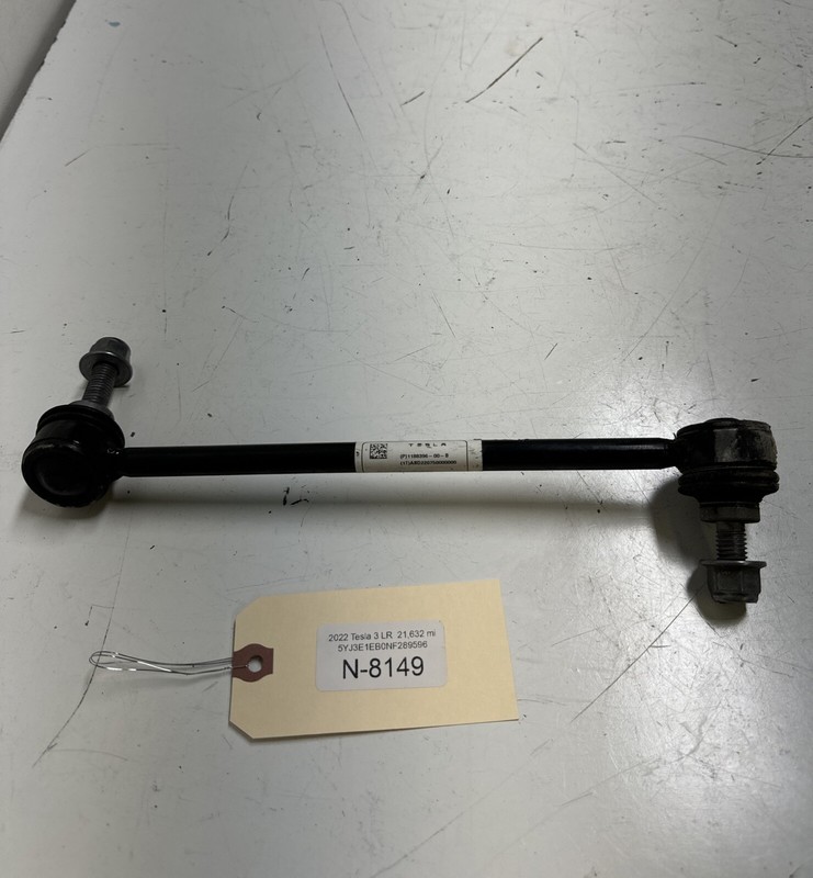 17-21 Tesla Model 3 stabilizer sway bar link right front OEM 1188396-00-B B127