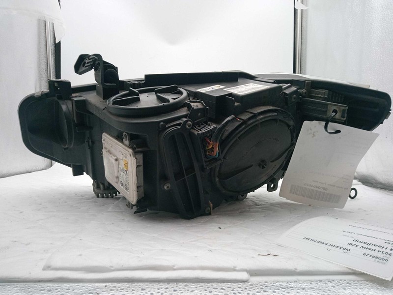 2014 BMW 428i Right Headlight Assembly - Used, Cracked Lens, OEM Part 481548