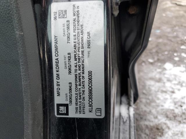 2013 Chevrolet Spark Right Door Mirror Assembly Black OEM 270800 120K Miles