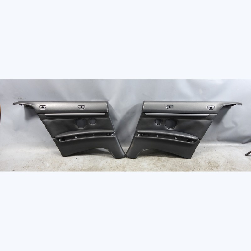 2008-2013 BMW E93 M3 Convertible Rear Interior Trim Panel Pair Black Leather OEM