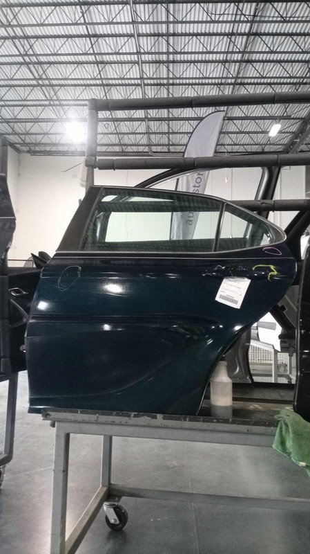 2018 Toyota Camry Left Rear Door Blue, Used, 74K Miles, OEM Quality