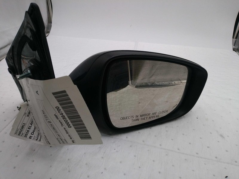 2016 Hyundai Elantra Right Door Mirror Assembly Black 461184 Used 56K Miles