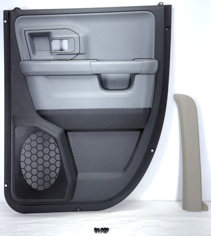 ✅ 13-24 RAM 1500-3500 Class QUAD CAB OEM REAR DOOR PANEL RIGHT BLACK / GRAY TRIM