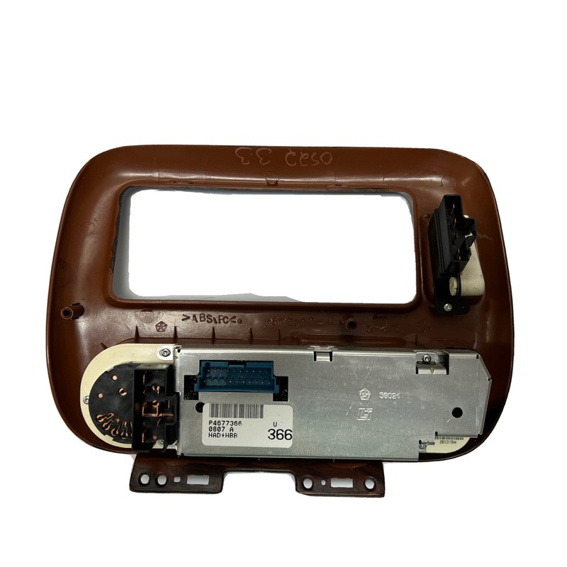 96-00 Dodge Caravan Woodgrain A/C Heater Dual Climate Control Blue Plug Rear Air