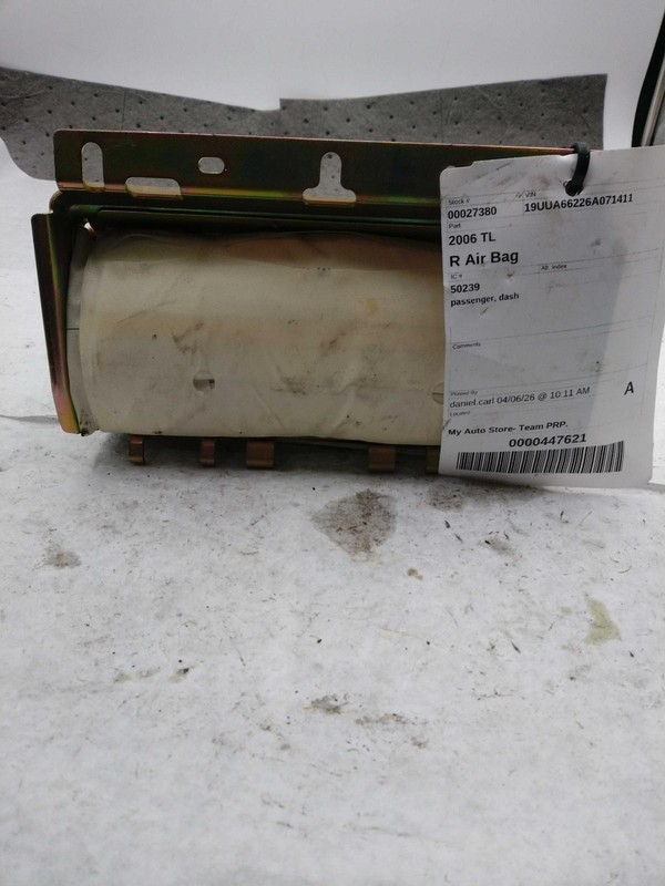 2006 Acura TL OEM Grey Instrument Panel Air Bag - Used, 139K Miles, Warranty