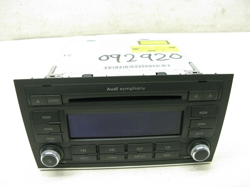 04-08 AUDI B7 A4 SEDAN SYMPHONY STEREO RADIO CD HEAD UNIT SATELLITE OEM 092920