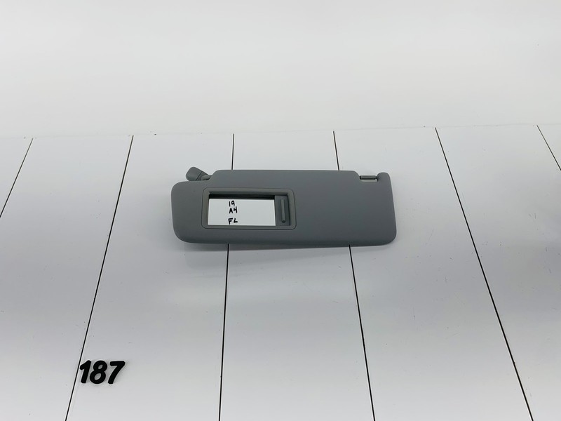 17-20 AUDI A4 B9 FRONT LEFT DRIVER SIDE HEADLINER SUN VISOR SHADE GRAY OEM