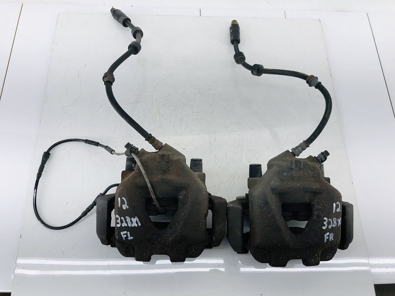 08-13 BMW 328I E92 XDRIVE FRONT RIGHT & LEFT SIDE ABS BRAKE CALIPER SET OF 2 OEM